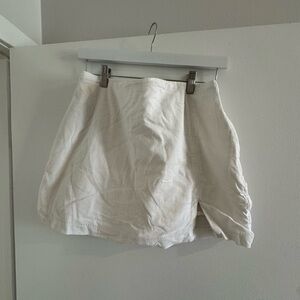 Abercrombie & Fitch White Linen Skort M